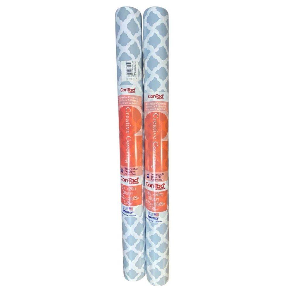 Con-Tact NWT Adhesive & Removable 2 Rolls 18" x 20' Creative Covering